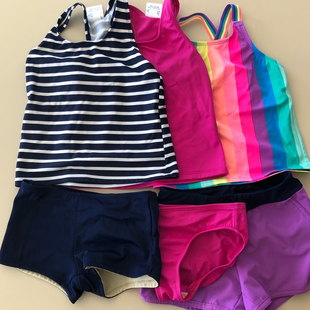 Lands End girls Tankini’s size 7 separates lot